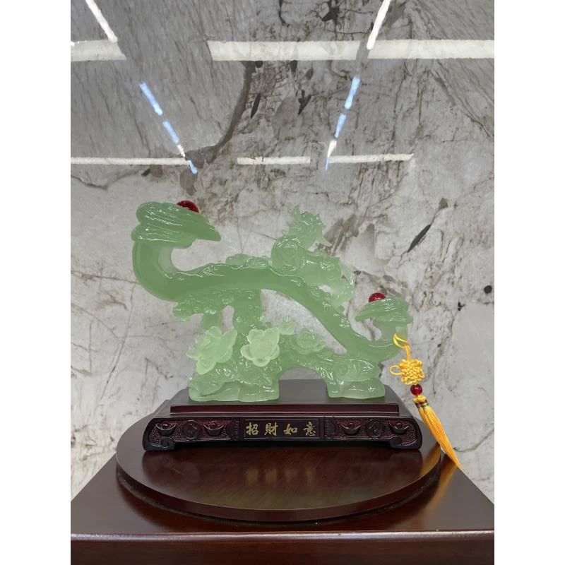 中式客厅装饰乔迁礼品酒柜玄关摆设工艺品创意手工艺（长35高30）