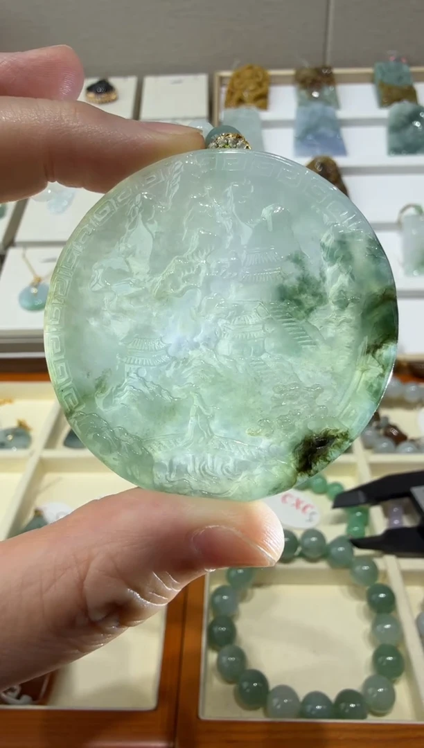 未镶嵌挂件翡翠A货翡翠多样性孤品