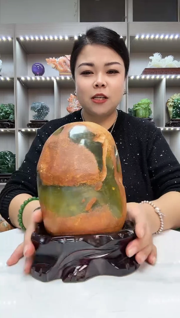 石材石头雕刻家居摆件办公室客厅玄关高档摆设