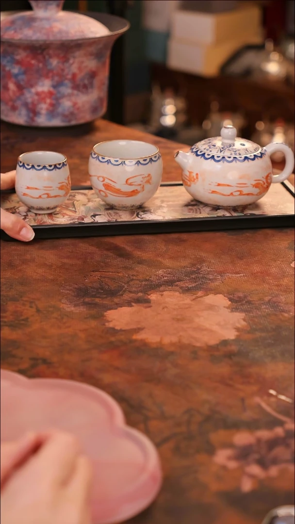 【闪购商品】陶瓷茶具（无礼盒无茶盘）@@A10566