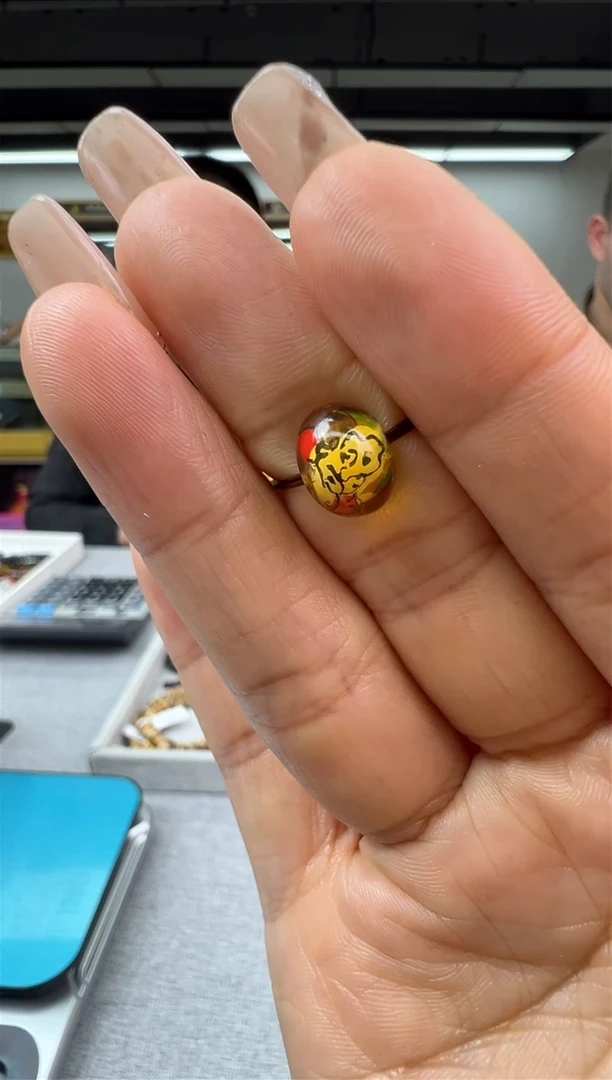 【闪购商品】琥珀裸石未镶嵌81秒拍号10mm