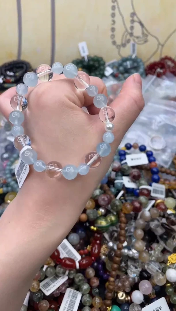 未镶嵌手链海蓝宝石377