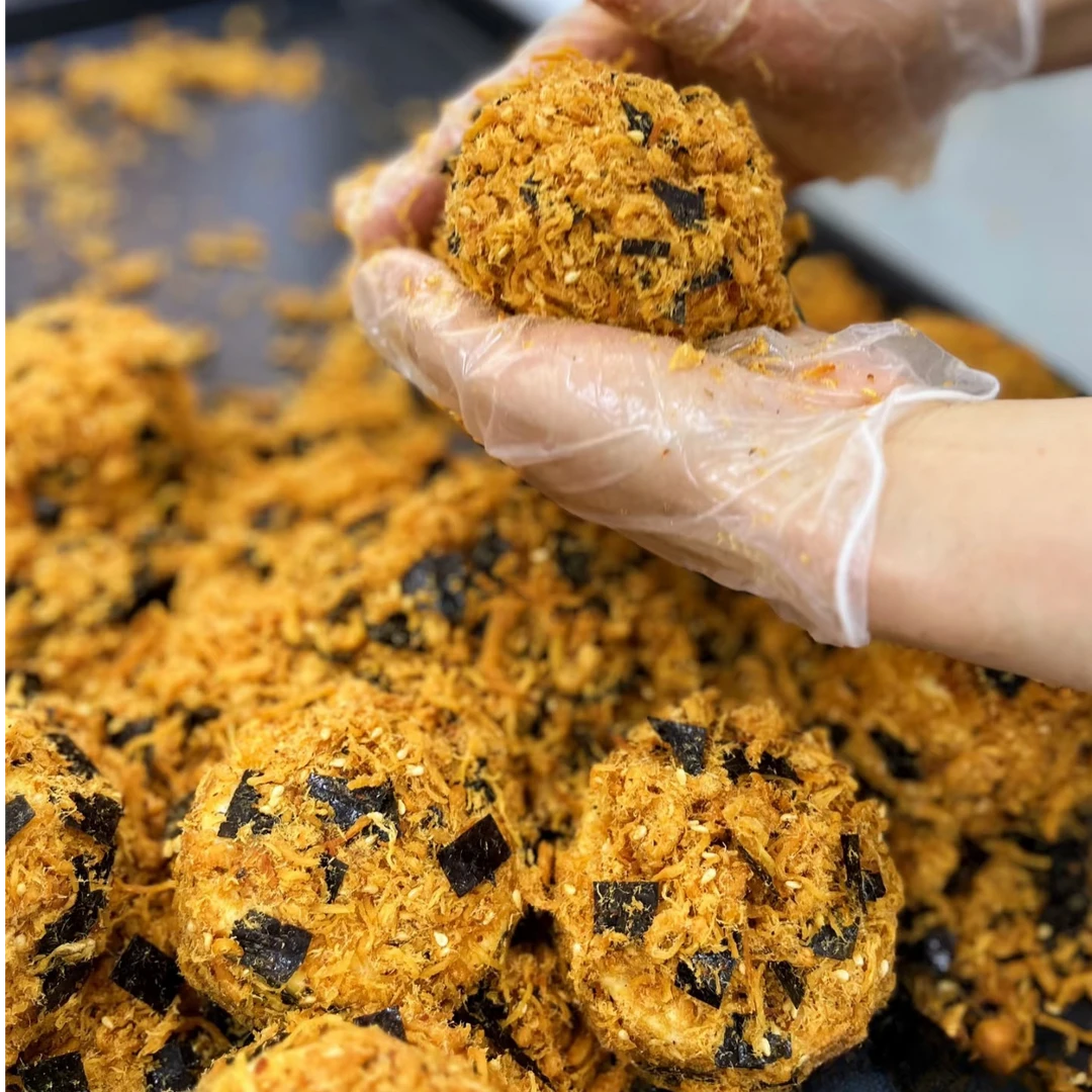 【鲍师傅同款顺丰送到家】到手9颗今天拍明天到一整盒海苔肉松小贝纯手工300g