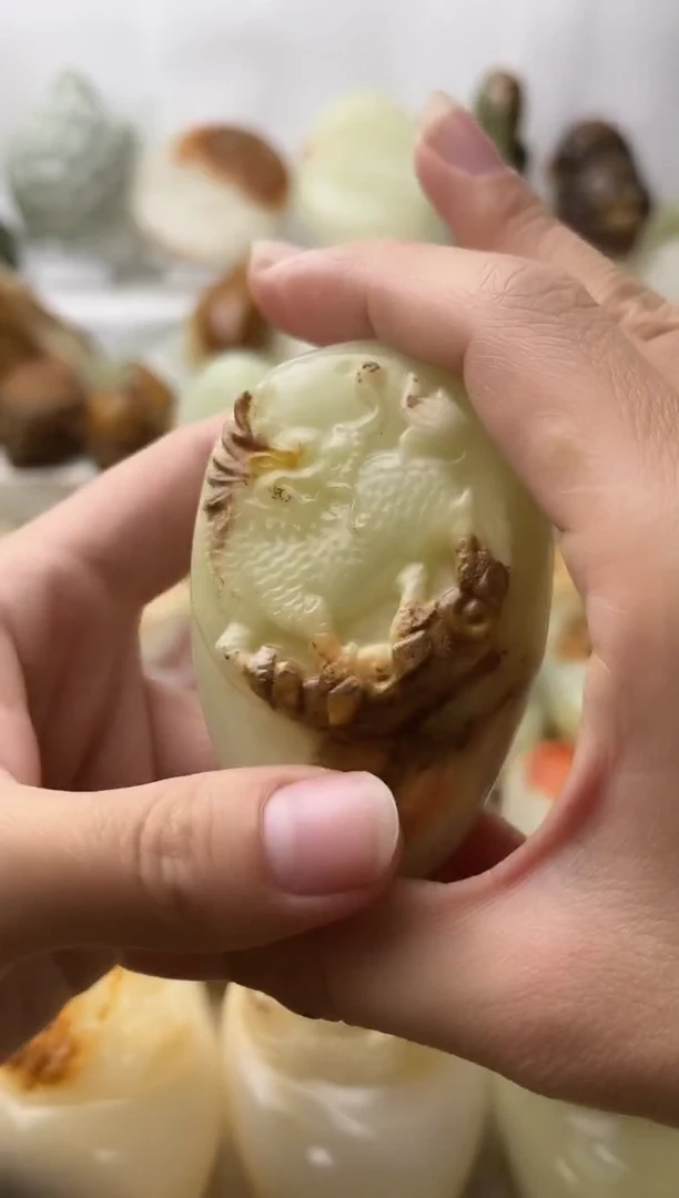 石材古青石棉纹正常不退换麒麟微瑕