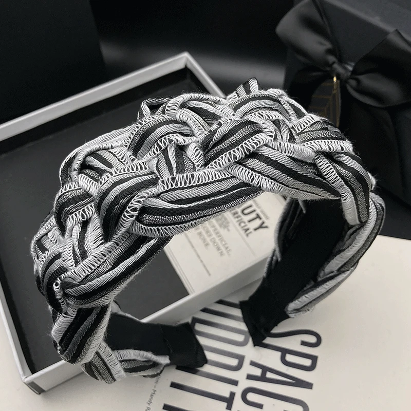 新款编织发箍发饰发卡外出气质头饰网红发捆复古饰品头箍小香风