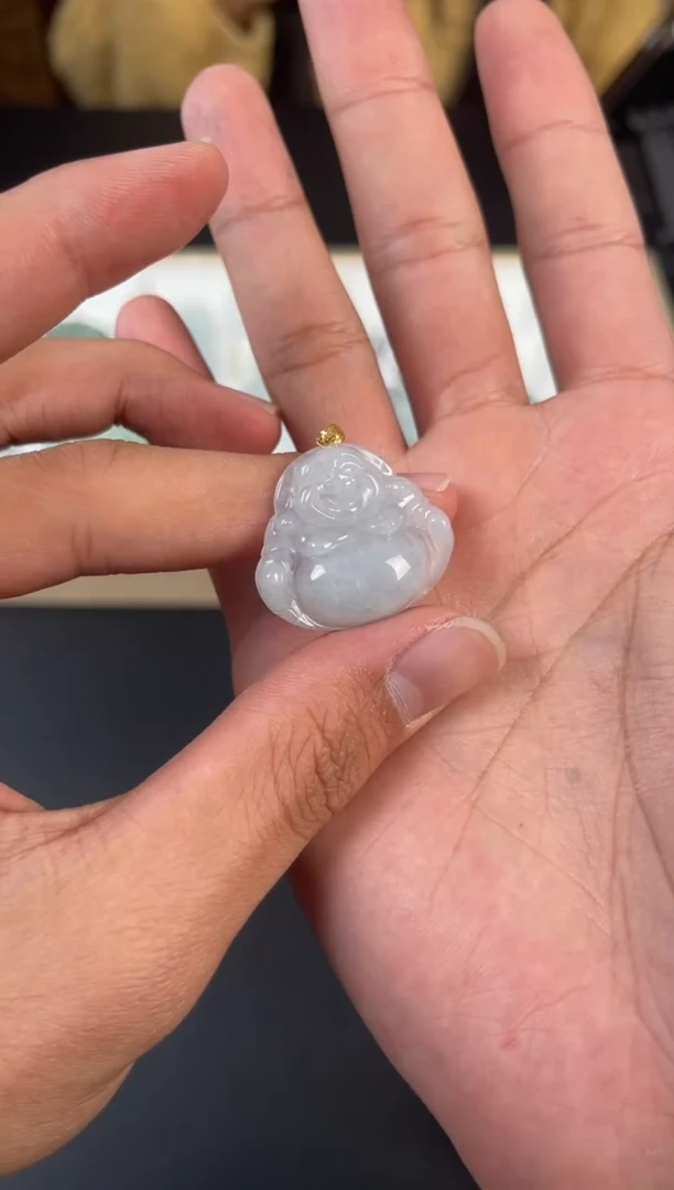 【闪购商品】翡翠颈饰银S925镀金镶嵌翡翠吊坠YH-105K