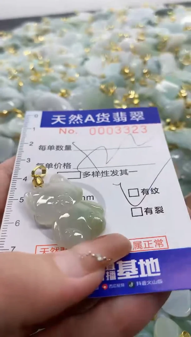 颈饰未镶嵌翡翠天然A货翡翠