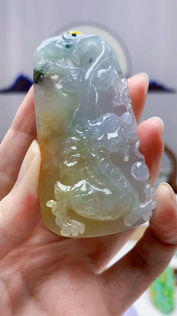 未镶嵌定制翡翠4688zm-毛货挂件186