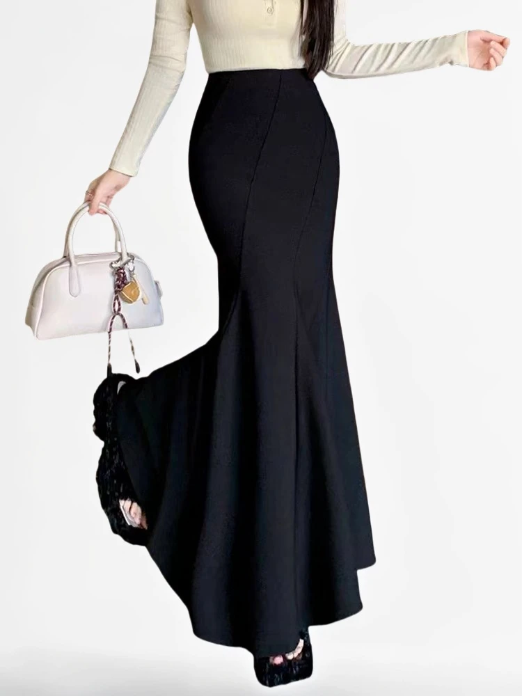 可可儿大码女装胖子也能穿的贼拉显瘦美包臀半身鱼尾裙9086不加绒