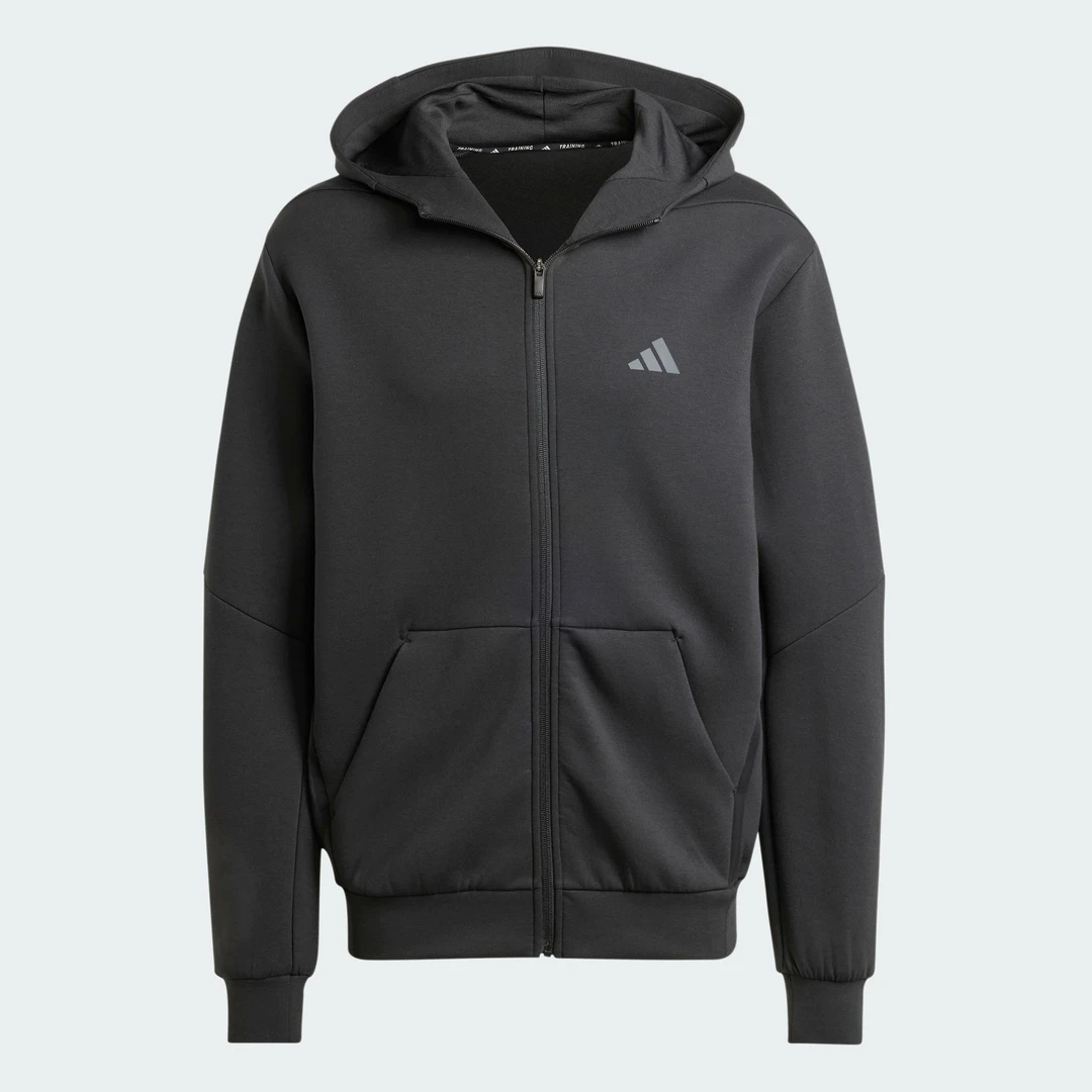 adidas/阿迪达斯男子速干太空棉挺阔有型运动连帽夹克外套IY1131
