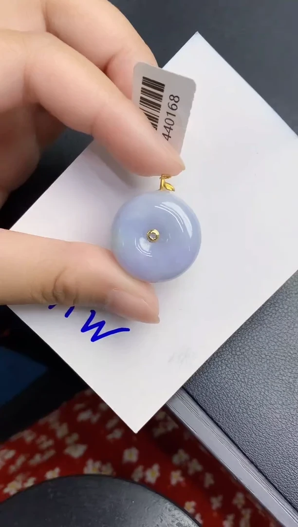翡翠18K金镶嵌颈饰000000000