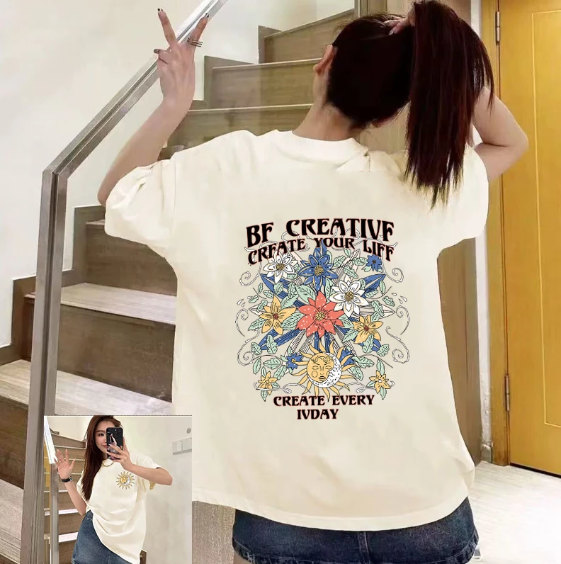 【重磅纯棉】2025年新款重磅纯棉T恤宽松百搭休闲男女同款潮流夏季