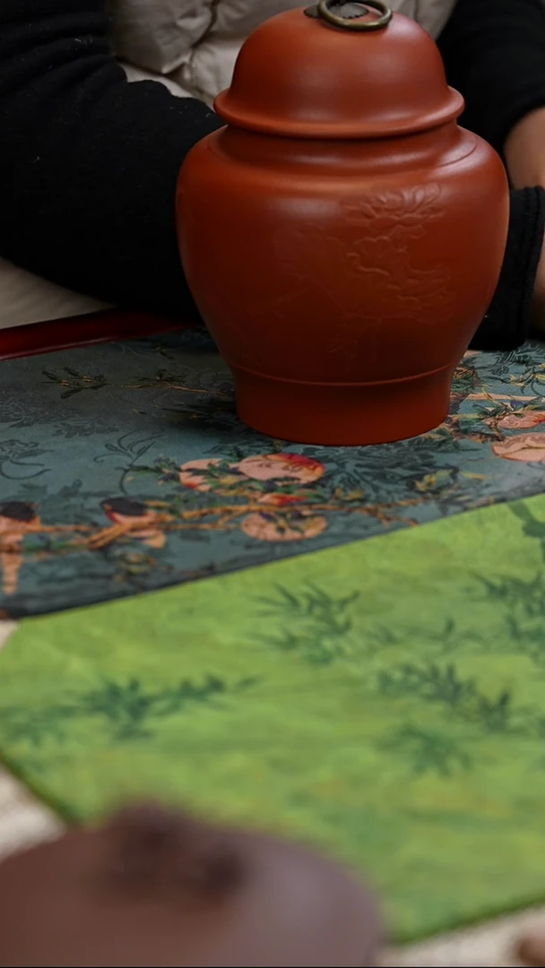 茶壶紫砂黄**土小红泥 1000cc  茶叶罐