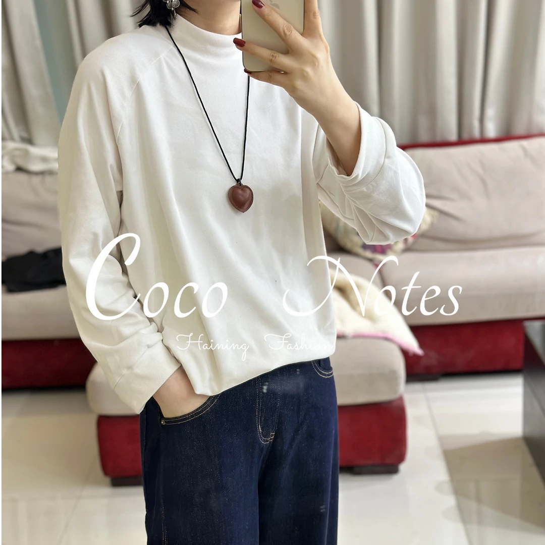 COCO NOTES【水溶大版T】 T恤针织时尚休闲百搭圆领