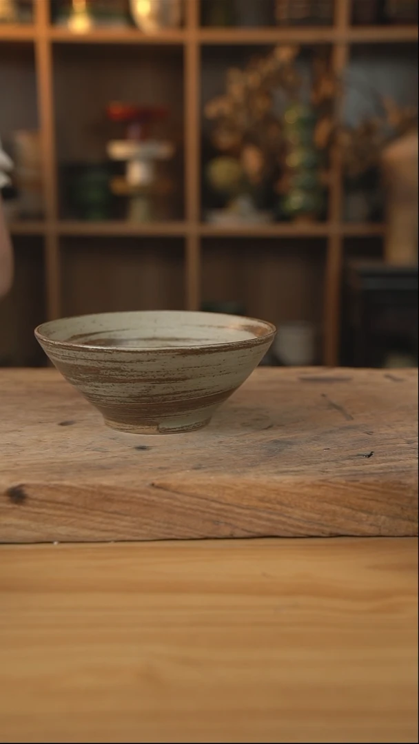 岁月风情的7英寸斗笠面碗