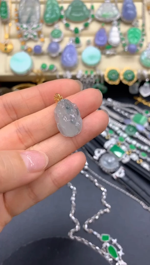 【闪购商品】翡翠颈饰18K金镶嵌114-中国好珍宝