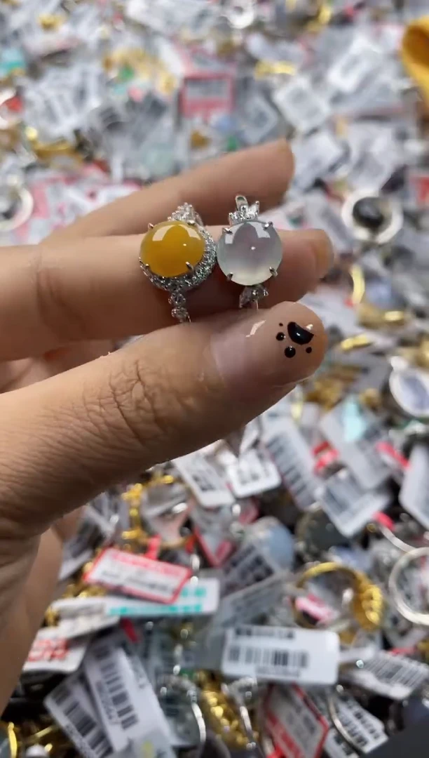 翡翠戒指银S925镶嵌555555   10