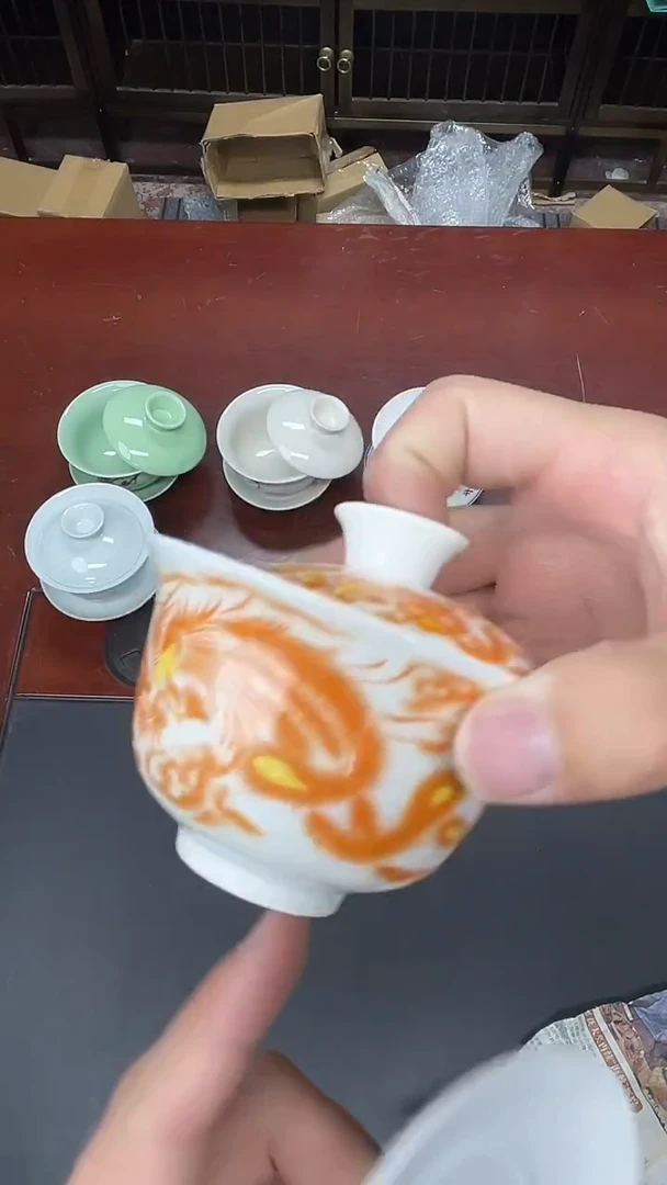 陶瓷茶具临时链接瓷盖碗