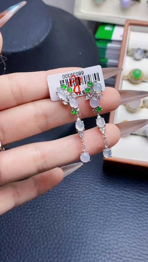 银S925镶嵌戒指翡翠6336