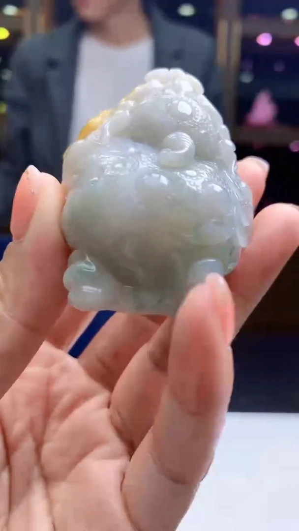 未镶嵌定制翡翠8002jj-毛货挂件(赠珠链)22