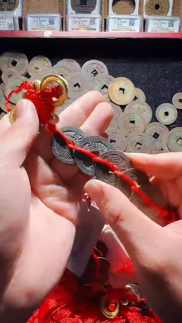 铜清代五帝钱两套