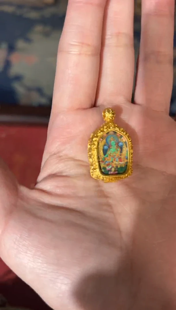 卷轴画龙妹的唐卡tk16