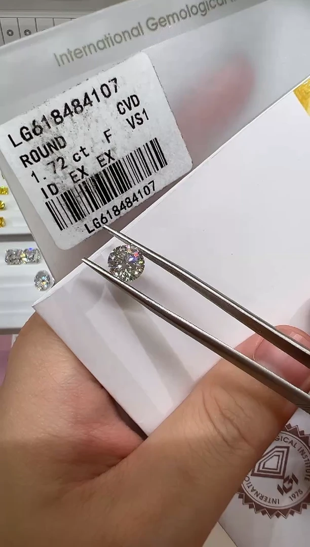 【闪购商品】实验室培育钻石未镶嵌@1.72ct 先鉴赏，再定制！