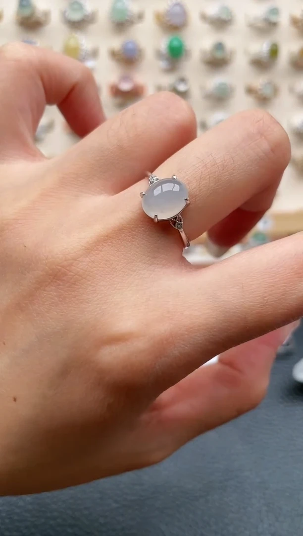 【闪购商品】翡翠戒指银S925镶嵌1111