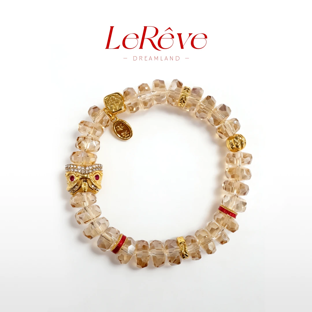 【LeReve醒狮手串】镀金招财转运闪耀显白时尚