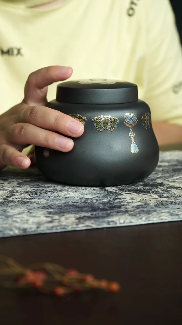 茶杯紫砂11号宜兴紫砂茶叶罐