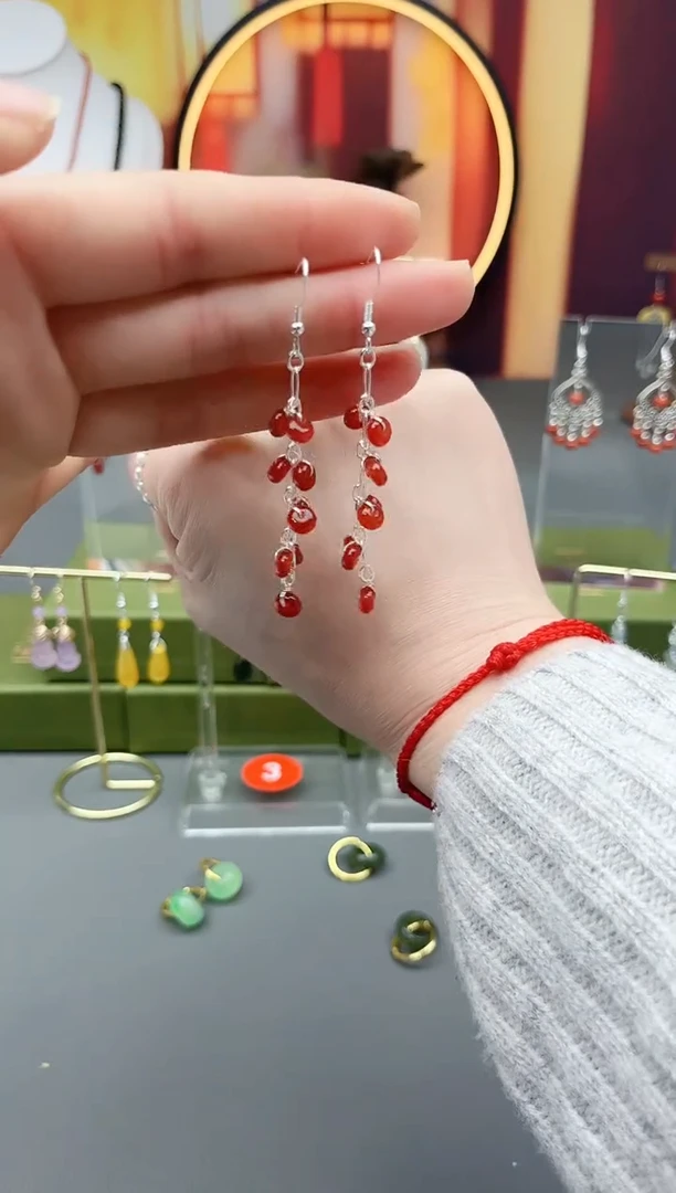 未镶嵌耳饰玛瑙/玉髓323000