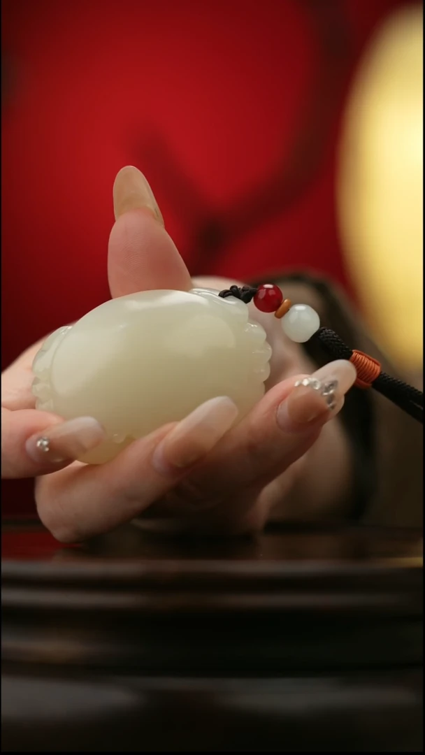 玉【八方来财】天然玉石手把件