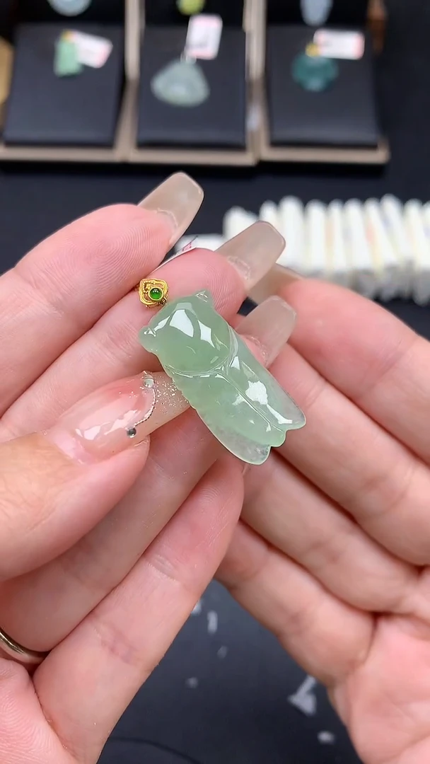 【闪购商品】翡翠吊坠(不含链)18K金镶嵌MS151350