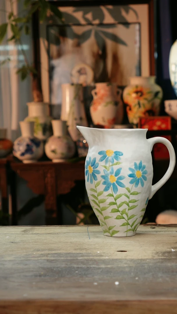 【闪购商品】瓷片景德镇纯手工釉下彩精品花瓶