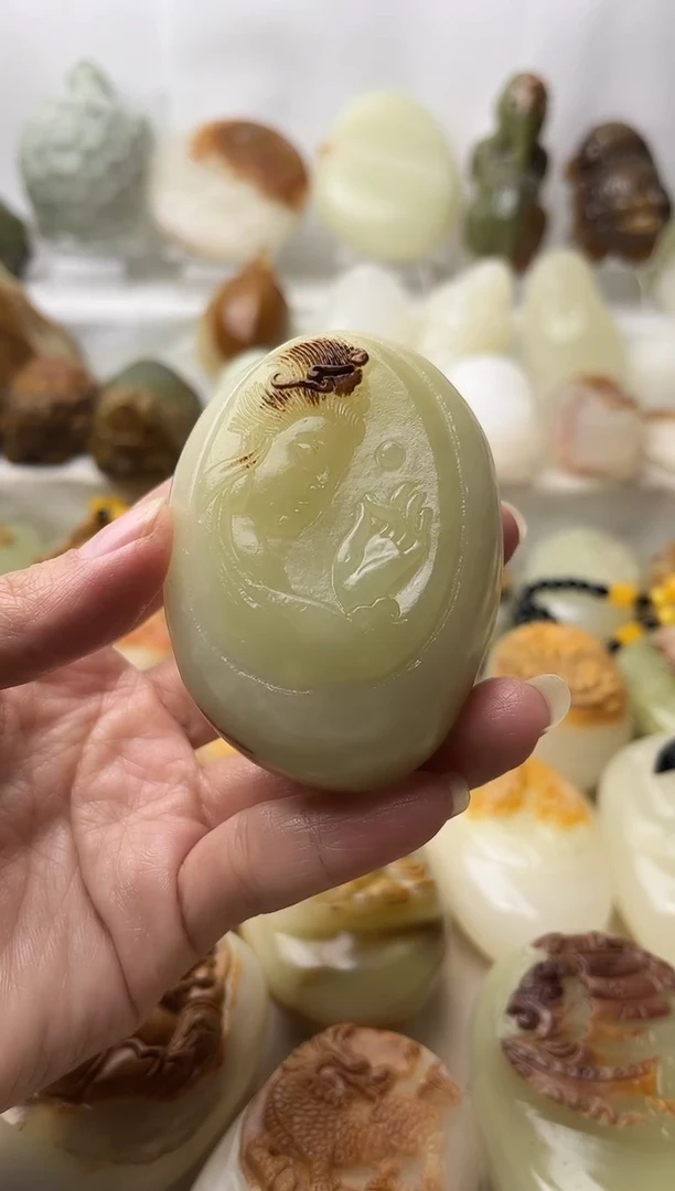 石材古青石棉纹正常不退换观音