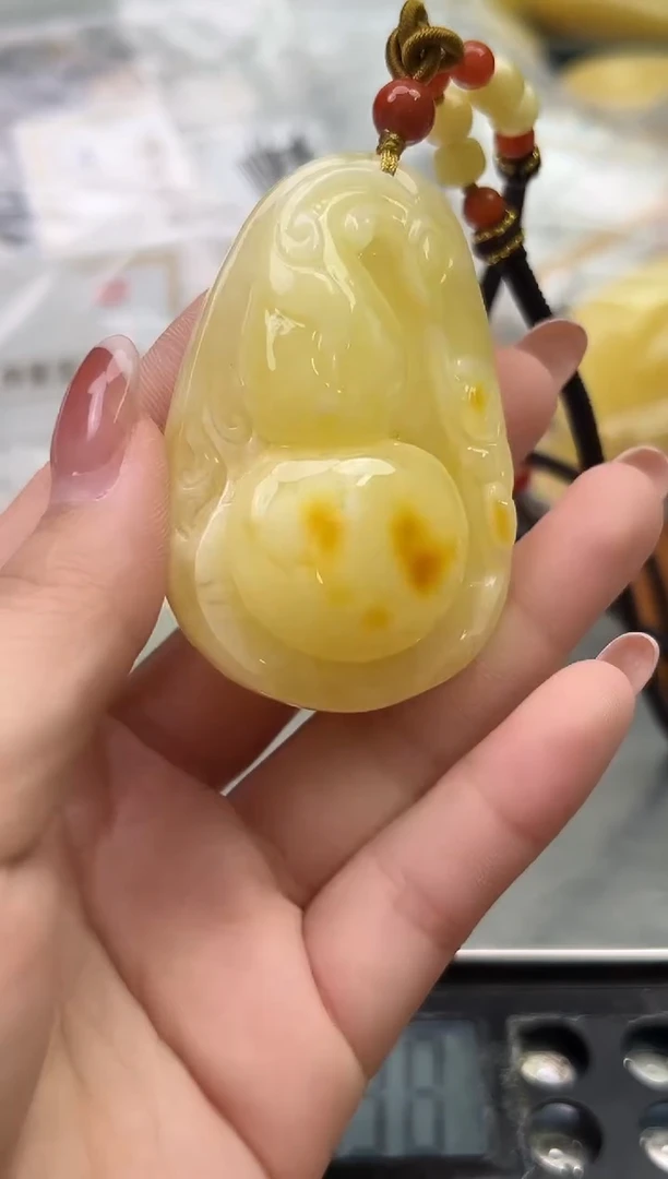 未镶嵌琥珀裸石琥珀蜜蜡吊坠