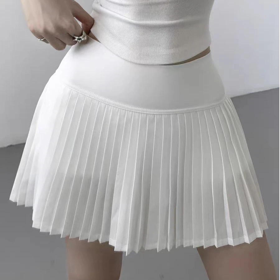 大米丨运动风百褶裙