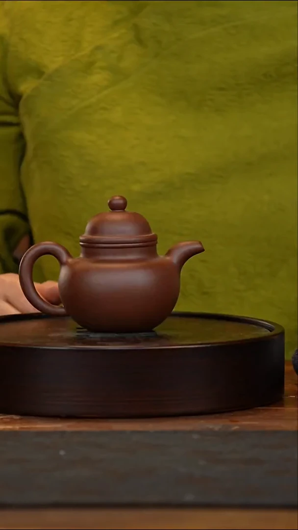 茶壶紫砂CJY-寿珍掇球壶260cc