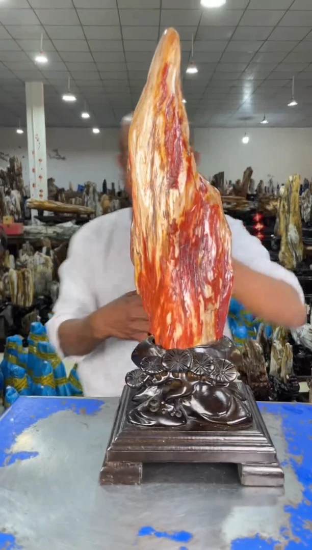 【闪购商品】硅化玉摆件未镶嵌79