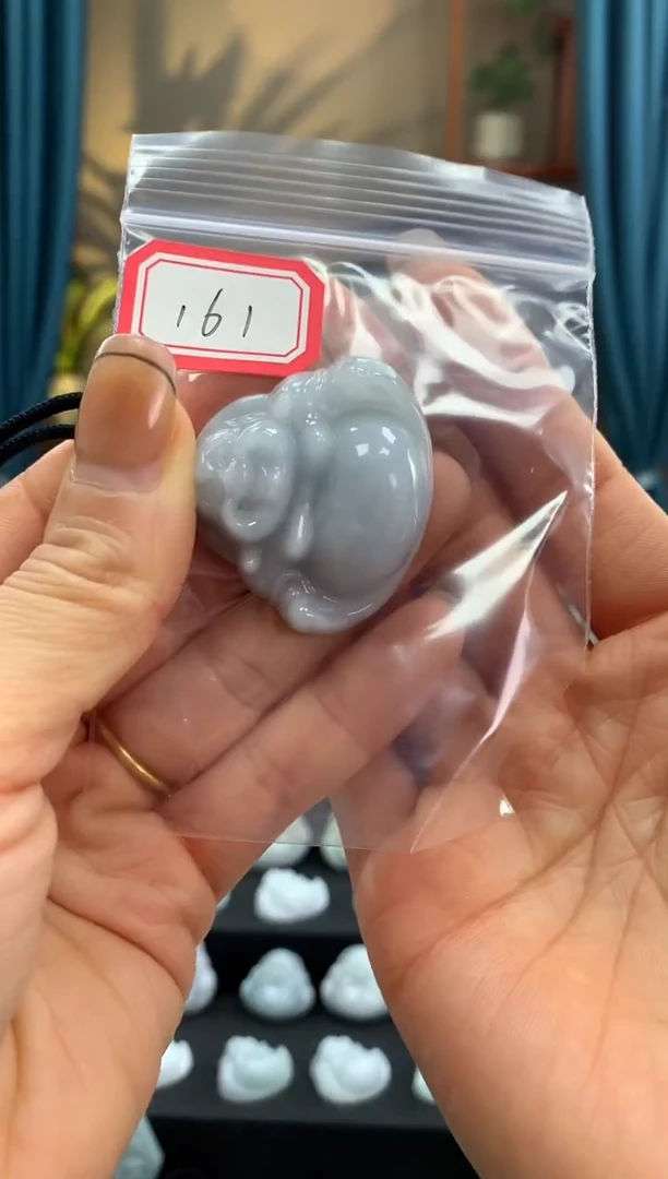 翡翠未镶嵌颈饰佛公 161