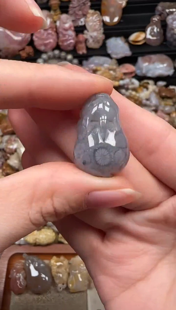 颈饰未镶嵌硅化珊瑚（珊瑚玉）655