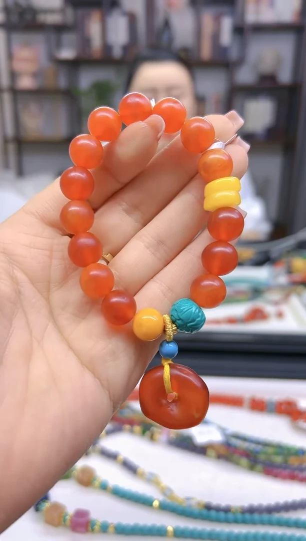 【闪购商品】蜜蜡手链未镶嵌DIY款S454