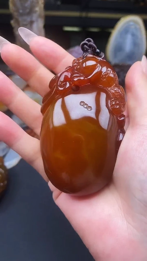 玛瑙/玉髓颈饰未镶嵌兮*vv