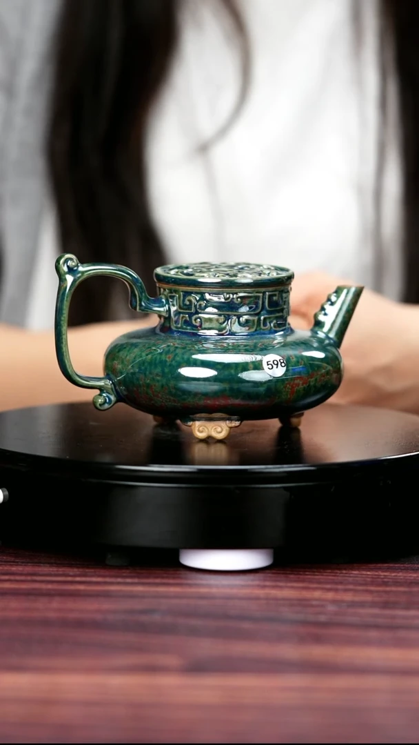 壶598#于大鹏一级品原矿钧瓷天乙壶