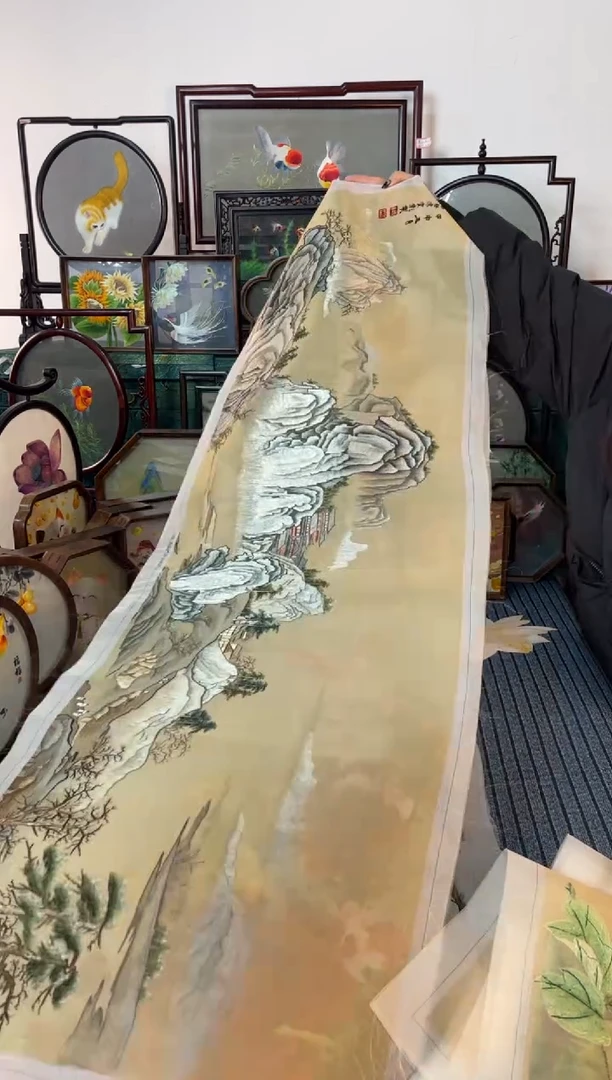 刺绣刺绣双面绣摆件