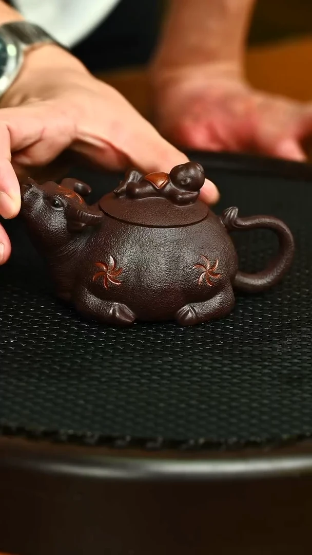 茶壶紫砂087牧童放牛壶