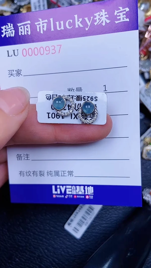 颈饰银S925镶嵌翡翠0837