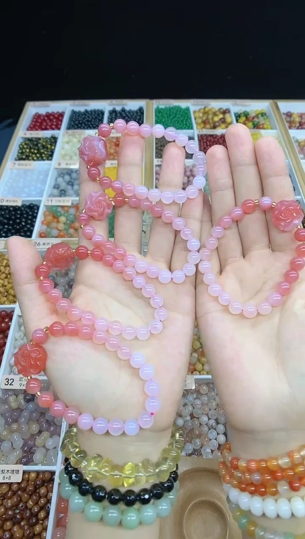 【闪购商品】玛瑙/玉髓手串未镶嵌盐源玛瑙渐变多样性发一