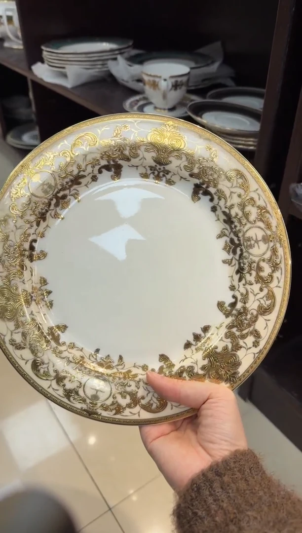 瓷片9英寸平盘  1个