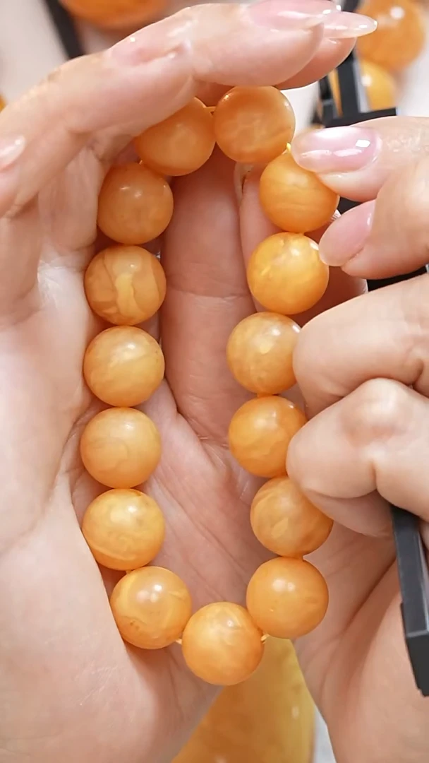 蜜蜡颈饰未镶嵌3749天然蜜蜡珠宝奇石全部保真